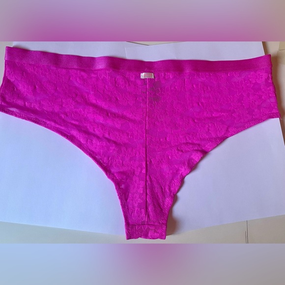 PINK lace fabric Hiphuggers, Size: XL, Color: Fuchsia/Pink - Picture 2 of 6